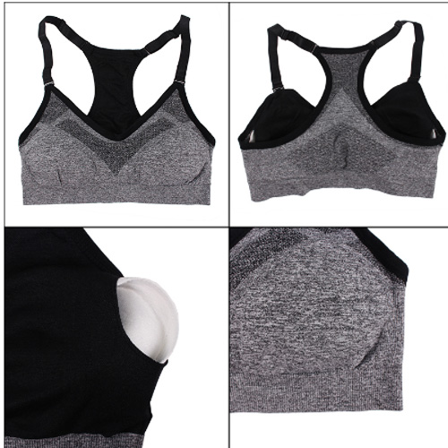 VEAMORS Gray Yoga Sets Women Fitness Sportswear Breathable Slim Sexy Tracksuit Ladies Quick Dry Elastic Sports Sets Solid Color